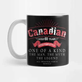 60th Birthday Tee Canadian Age 60 years old born in Canada Mug